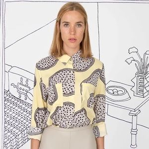 Nathalie du Pasquier for American Apparel Rare Yellow Shirt